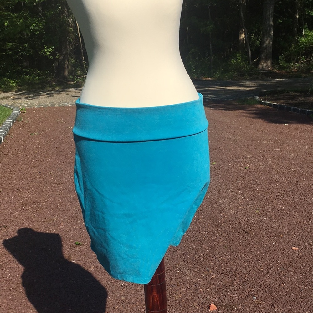CARIBBEAN blue mini skirt